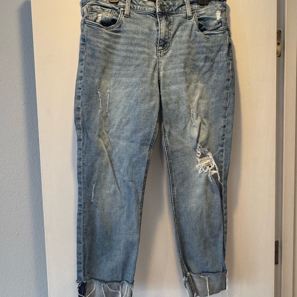 Kut from the Kloth Distressed Denim Boyfriend Jeans
